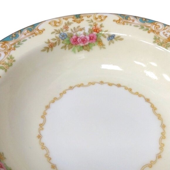 Noritake Japan Camelot 6000 Pattern Rim Fruit/Dessert Bowls Gold Trim Set of 4 - Picture 8 of 9